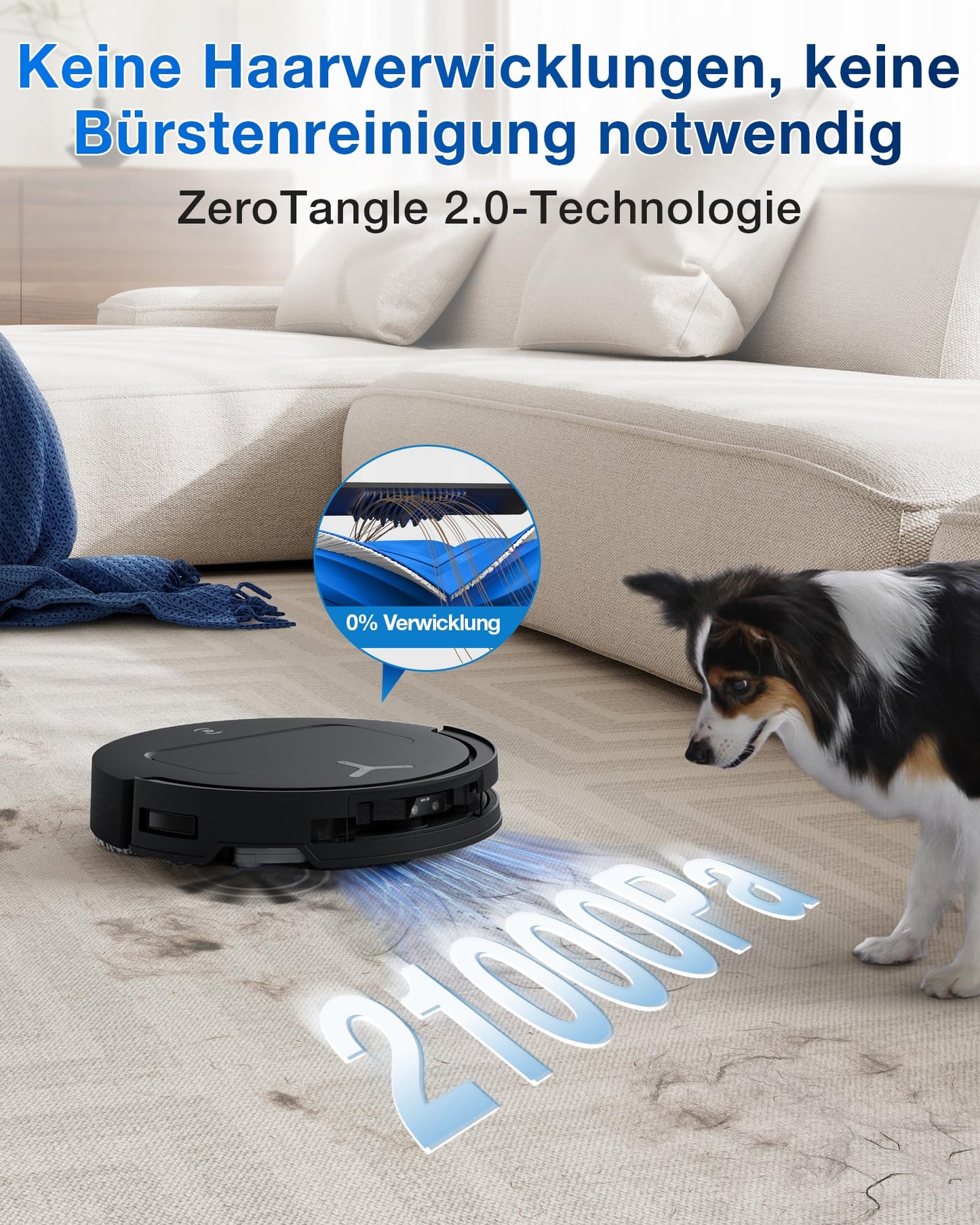 ECOVACS DEEBOT T50 PRO Omni Gen2 Staubsaugerroboter, Reinigungslösung Auto-Dosierung